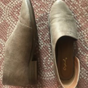 Slide on cut out booties